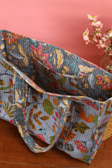 Ayuda Homes - Jungle Bloom Quilted Tote Bag