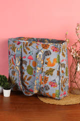 Ayuda Homes - Jungle Bloom Quilted Tote Bag