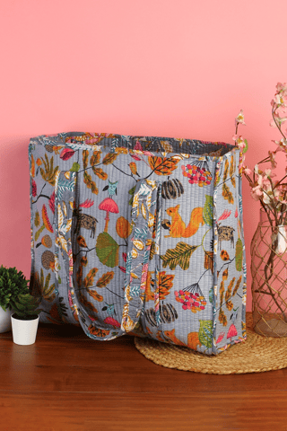 Ayuda Homes - Jungle Bloom Quilted Tote Bag
