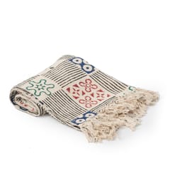 Ayuda Homes - Variegated Cotton Throw - Block Printed