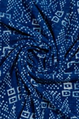Ayuda Homes - Indigo Cotton Throw - Block Printed
