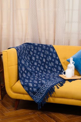 Ayuda Homes - Regal Cotton Throw - Block Printed