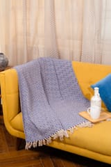 Ayuda Homes - Royal Cotton Throw - Hand Knitted
