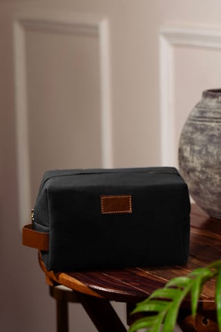 Ayuda Homes - Canvas Box Organizer Pouch - Black