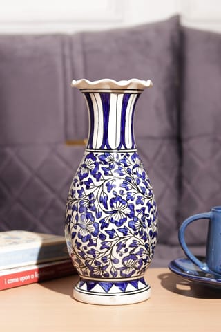Ayuda Homes - Indigo Ceramic Vase