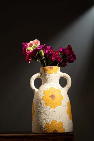 Ayuda Homes - Sunflower Magic Terracotta Vase