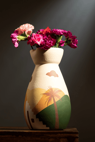 Ayuda Homes - Palm Oasis Terracotta Vase