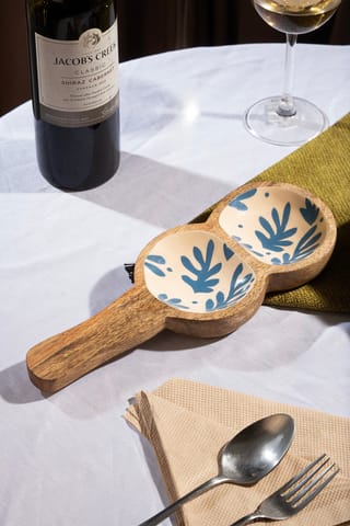 Ayuda Homes - Soft Bloom Infinity Wooden Platter