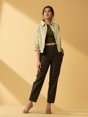 B77 Life - MIZUKI - Casual Cotton Twill Bomber Jacket