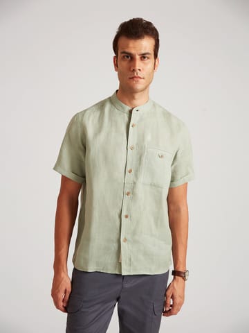B77 Life - NEO - Casual Half Sleeve Linen Shirt