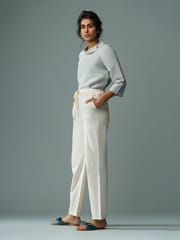 B77 Life - DANTE - Semi Formal Cotton Linen Drawsting Pants