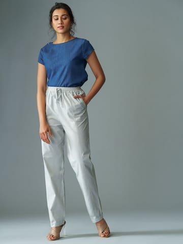 B77 Life - DANTE - Semi Formal Cotton Linen Drawsting Pants