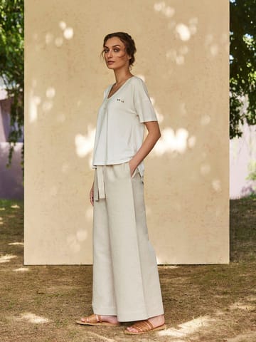 B77 Life - RESELDA - Stylish Paper Bag Waist Trousers