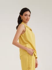 B77 Life - HERA – Embroidered Linen Top