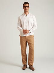 B77 Life - NOAH - Classic White Linen Shirt