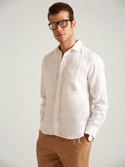 B77 Life - NOAH - Classic White Linen Shirt