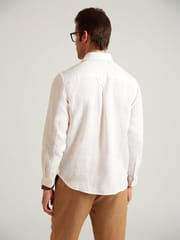 B77 Life - NOAH - Classic White Linen Shirt