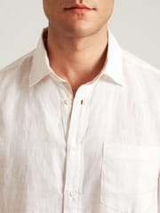 B77 Life - NOAH - Classic White Linen Shirt