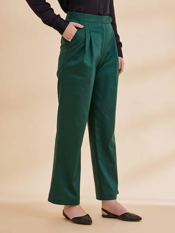 B77 Life - ZAHARA - Structured Organic Cotton Trousers
