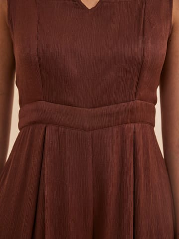 B77 Life - FARASHA - Fit and Flare Chiffon Jumpsuit