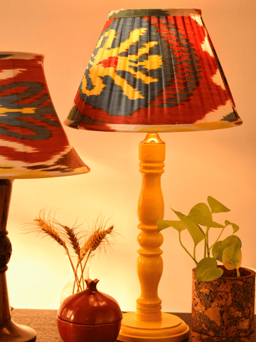 Inara Home - Uzbek Silk Pleated Empire Lampshade