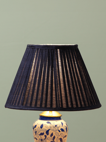 Inara Home - Purple Silk Pleated Empire Lampshade