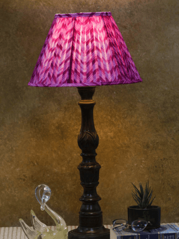 Inara Home - Magenta Shibori Pleated Empire Lampshade