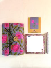 Eco-friendly Handmade Kantha Inspired Diary, Unique Stationary & Self-Care Box Hamper & Self-Care Set