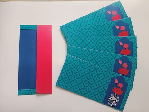 Jaipuri Blue Pottery Gift Envelopes (set of six)