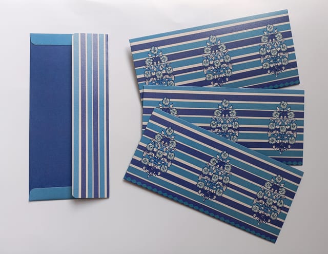 Indigo Bloom Gift Envelopes (set of four)