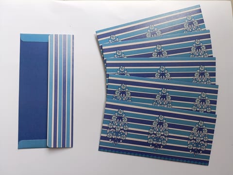 Indigo Bloom Envelopes (set of six)