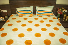Earthan - Genda Phool - Hand block printed cotton bed sheets and pillow cases