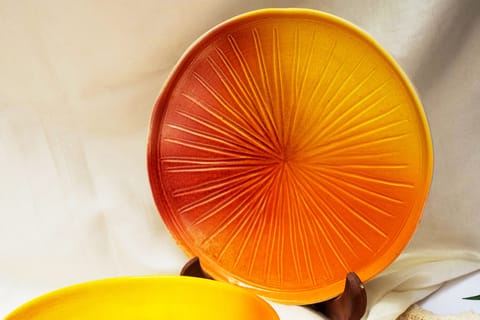 Earthan - Ceramic Multi Color Plate