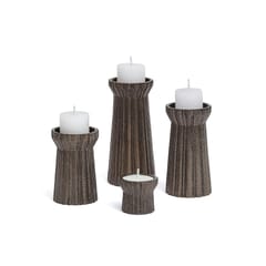 Studio Trataka - Qutub Gold Candle Stand - Set Of 4