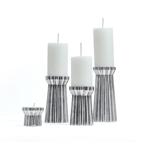 Studio Trataka - Qutub Silver Candle Stand - M