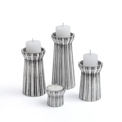 Studio Trataka - Qutub Silver Candle Stand - T Light