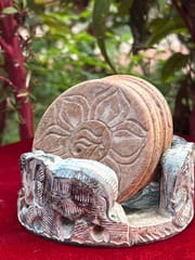 Project Virasat - Gaurahari Stone Carved Coaster Set