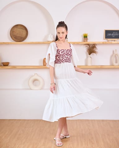 97-MOTIFS - Floral Tiered Sundress