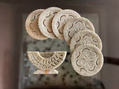 Project Virasat - Gaurahari Stone Carved Coaster Set