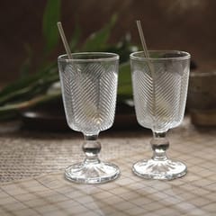 Courtyard-Awaum Dessert Goblets Set Of 2 With Dessert Spoons