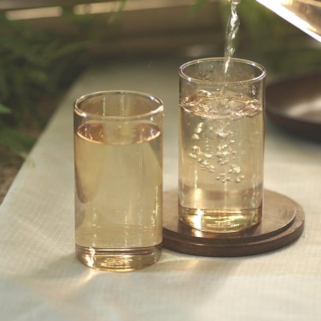 Courtyard-Majuli Gilded Water Glass Set Of 2