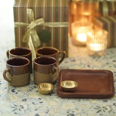 Courtyard-Siekar Ceramic Tea And Snack Gift Set
