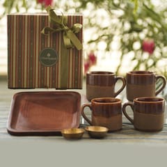 Courtyard-Siekar Ceramic Tea And Snack Gift Set