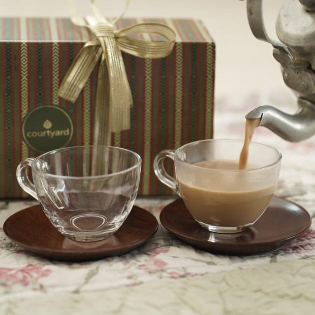Courtyard-Bombay Glassware Tea Cups Gift Set