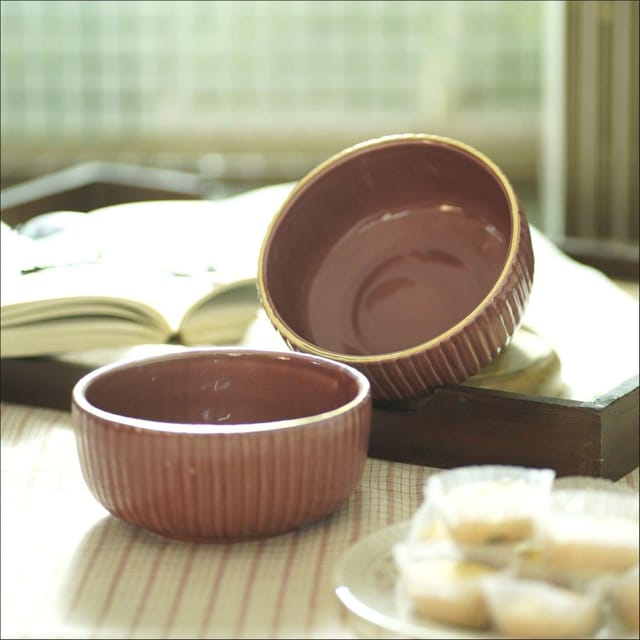 Courtyard-Cheapora Deep Bowls Set Of 2