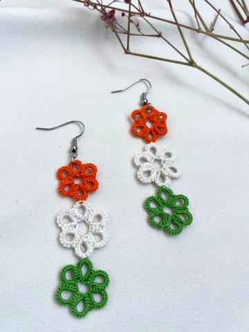 Knots to Node - Tricolor Earrings