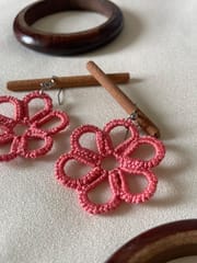 Knots to Node - Brink Pink Earrings