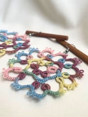 Knots to Node - Marshmallow Delight Earrings
