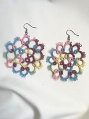 Knots to Node - Marshmallow Delight Earrings