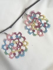 Knots to Node - Marshmallow Delight Earrings